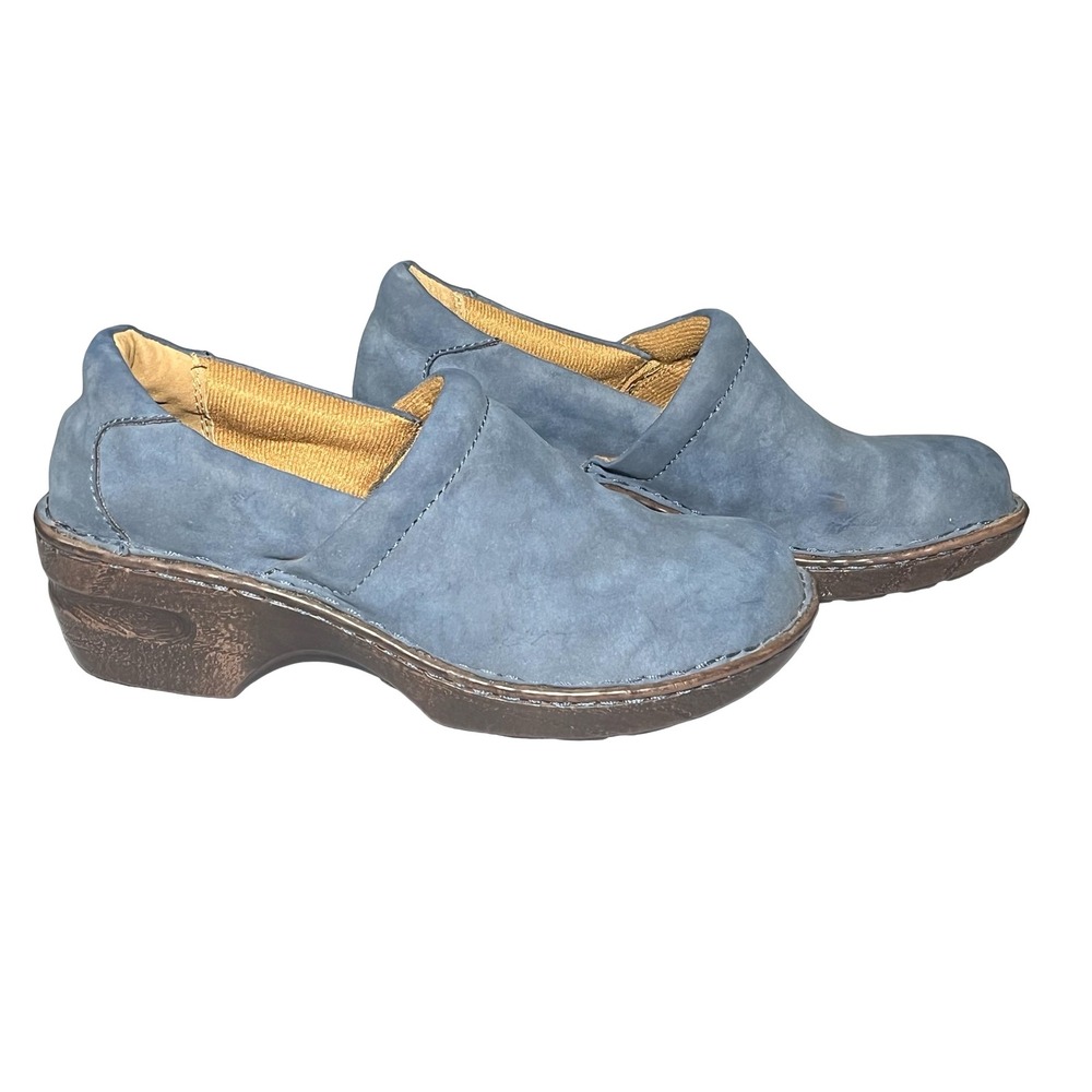 b.o.c. Womens Blue Comfort Clogs Chunky Clogs BC0011154 Size 8